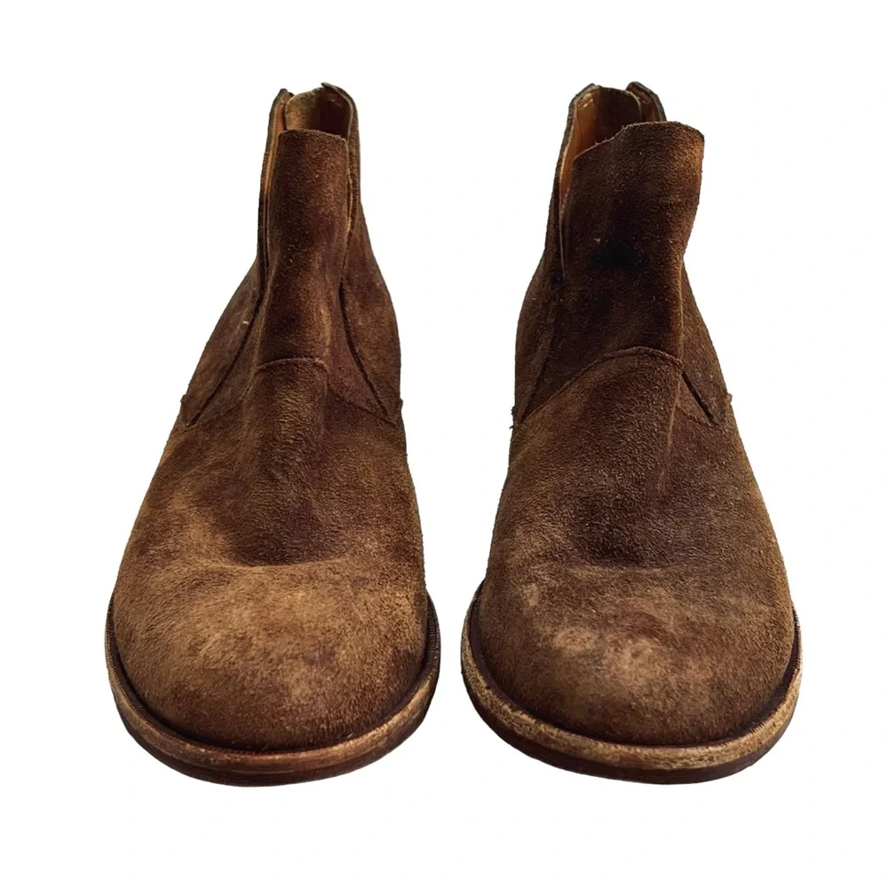 Kork-Ease Women’s Sz 6 Brown Suede Ankle Boots Leather Ryder Bootie - Picture 5 of 10